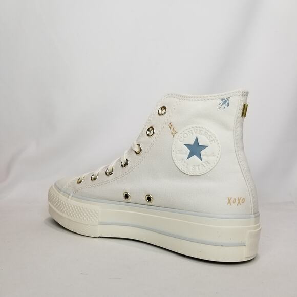 Converse Women's CTAS Lift Platform Tiny Tattoos Size 8 A07135C Vintage NWT - Picture 4 of 10